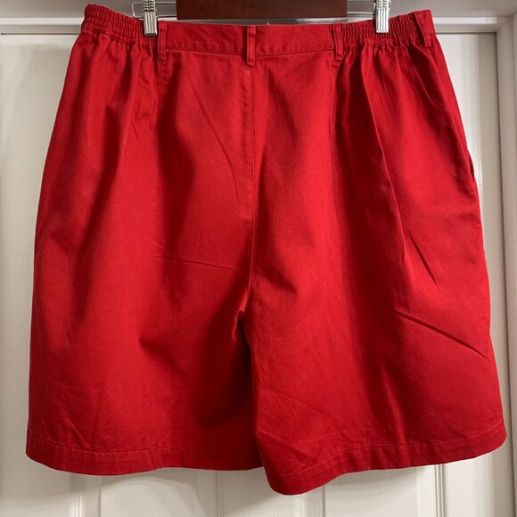Elisabeth by Liz Claiborne Women's Red Wide Leg Shorts, Size 22 - Picture 3 of 4